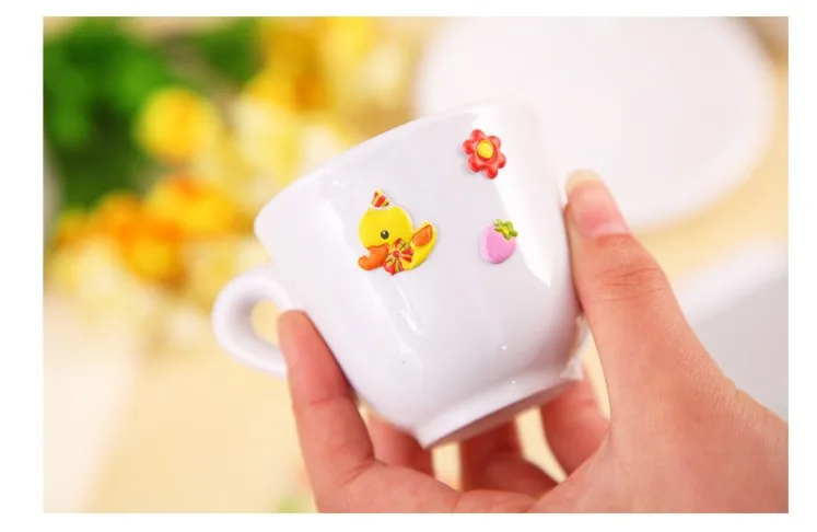 3D пузырь Стикеры животного Клей украшения Скрапбукинг наклейка DIY дневник альбом Kawaii Канцелярские школа питания