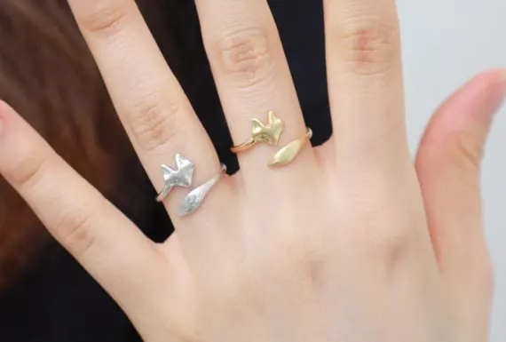 5-1PCS-Fashion-Adjustable-Cute-Fox-Rings-Simple-3d-Animal-Fox-Face-Tail-Ring-Tiny-Twisted-Wrap