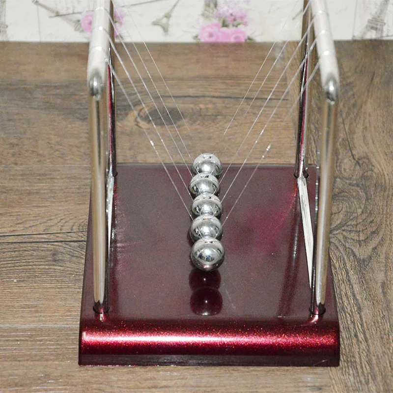 Desk Decoration Toy Newtons Cradle Steel Balance Ball Physics Science Pendulum Craft Educational To