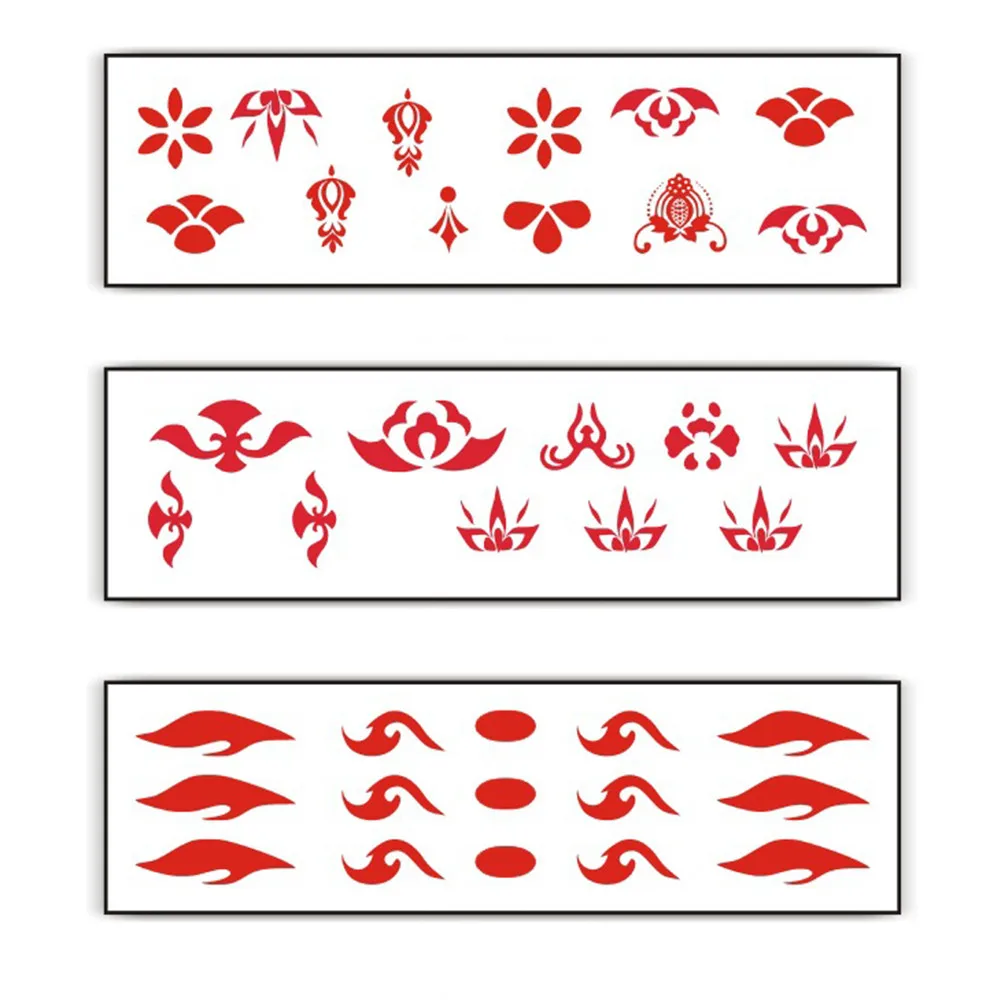 

3PC /1PC Waterproof Temporary Tattoos Between The Eyebrows Photography Decoration 9.27