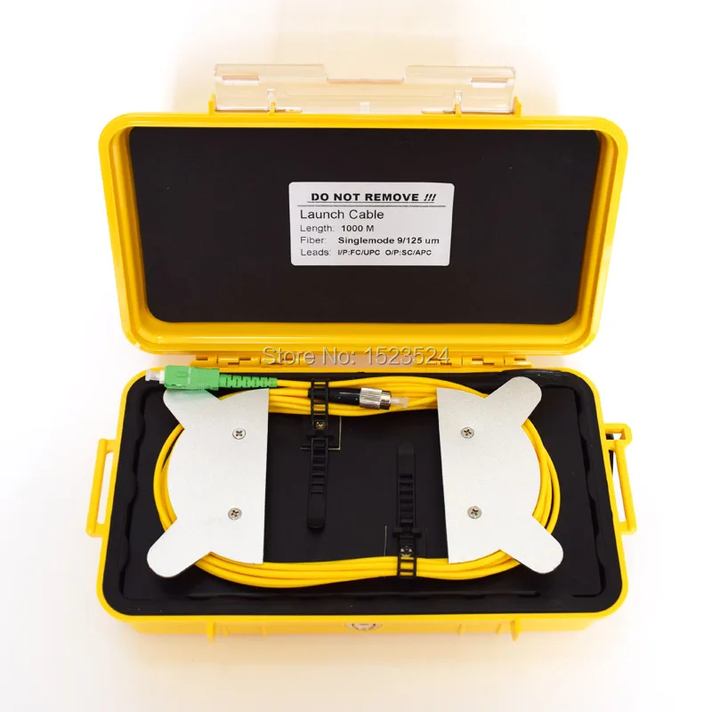OTDR Dead Zone Eliminator, волоконные кольца, волоконно-оптический OTDR launch Cable Box 1 km SM 1310/1550nm с разъемом FC/UPC-SC/APC