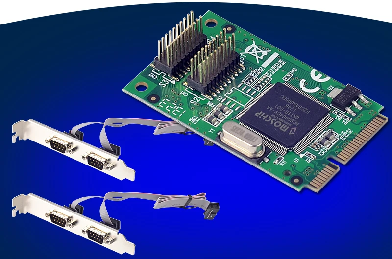 4 Порты и разъёмы RS232 DB9 Булавки серийный мини расширения PCIE карты Чипсет для Moschip mcs9904