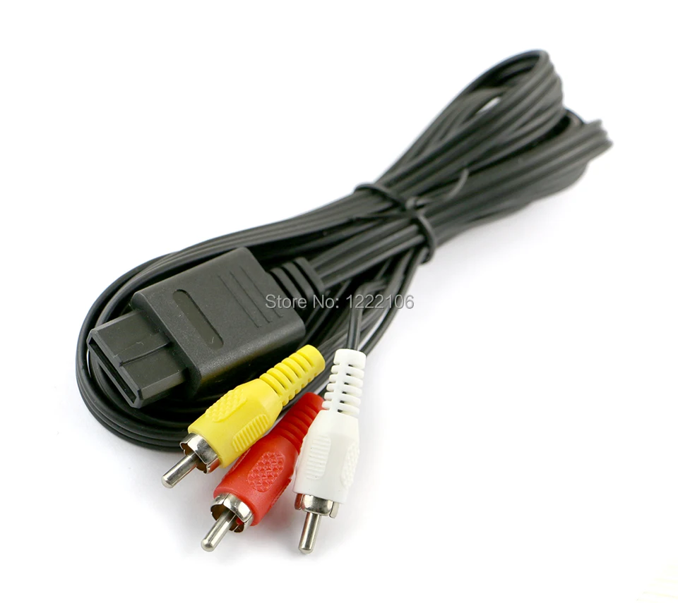 

20 шт., аудио-и видеошнур RCA для N64, GameCube, GC, SNES, Super Nintendo