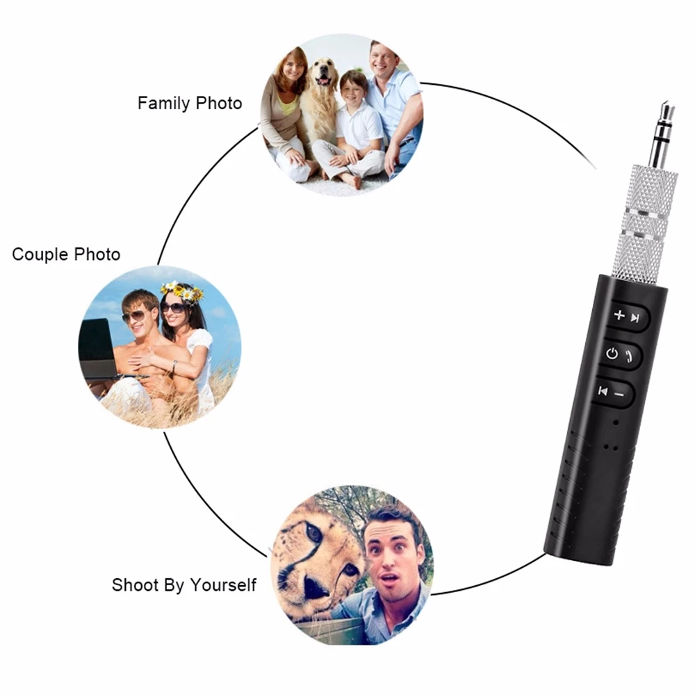 Panlelo Hands free Bluetooth Car Kit Universal 3.5mm jack Music Audio Receiver Adapter Speaker Stereo with Auto AUX Kit