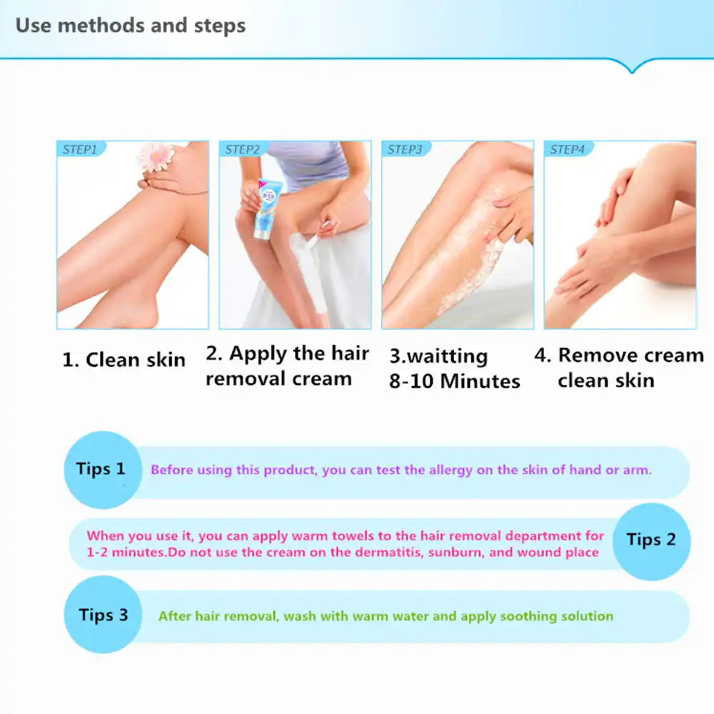 Hair Remover Body Cream 60g Tube Original Armpit Leg Face Hand