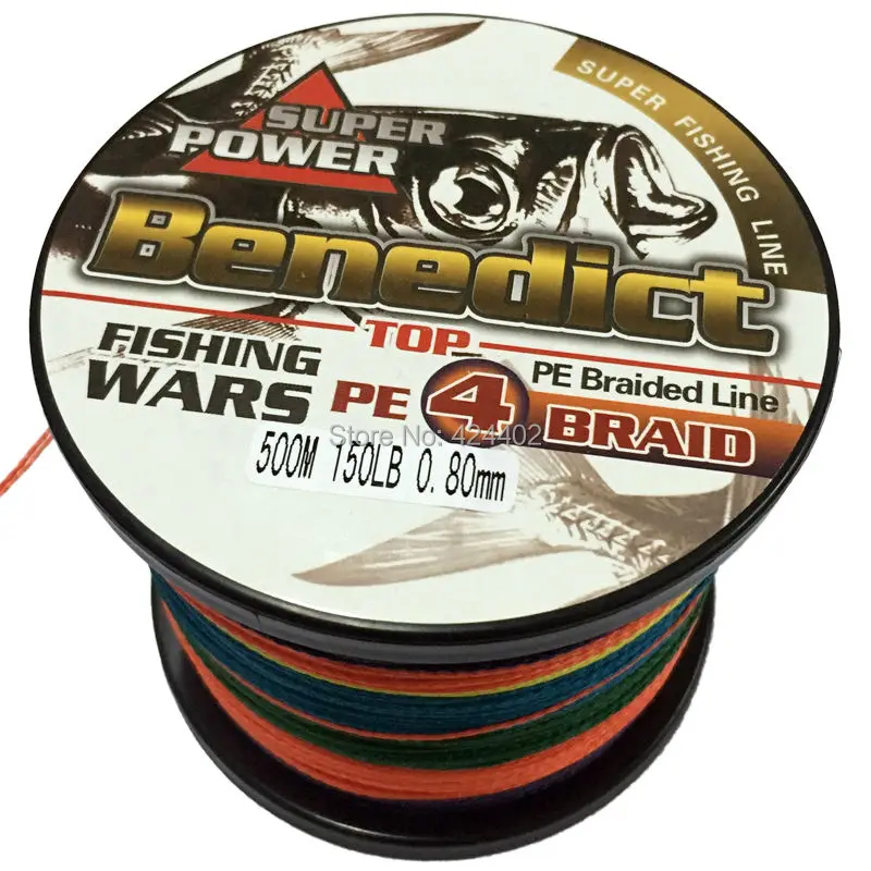 Cabo de Pesca Fios de Linha Alta Qualidade 500 m Cabos 150lb 0.8mm Corda 4 Fios Super Strong Japão Multifilament pe Trançado Pesca
