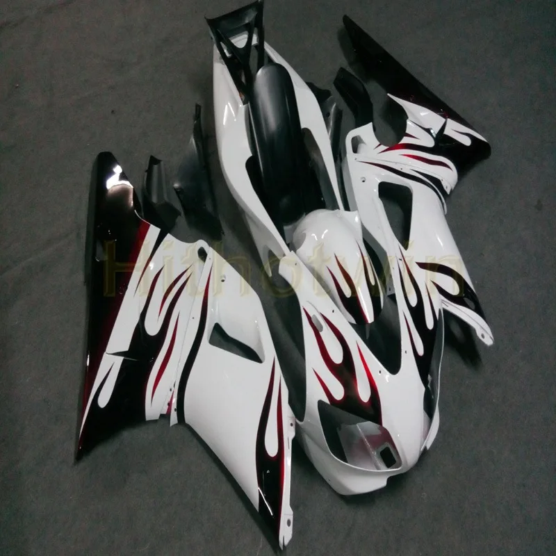 Капот мотоцикла на заказ для Yamaha YZF-R1 98-99 YZF R1 1998-1999 ABS пластиковые Обтекатели+ Botls+ красный белый - Цвет: D
