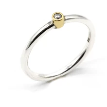 Женское серебряное 925 пробы Ювелирное кольцо, элегантное миниатюрное кольцо, мерцающее CZ Кольцо на палец для женщин, подарок на день Святого Валентина