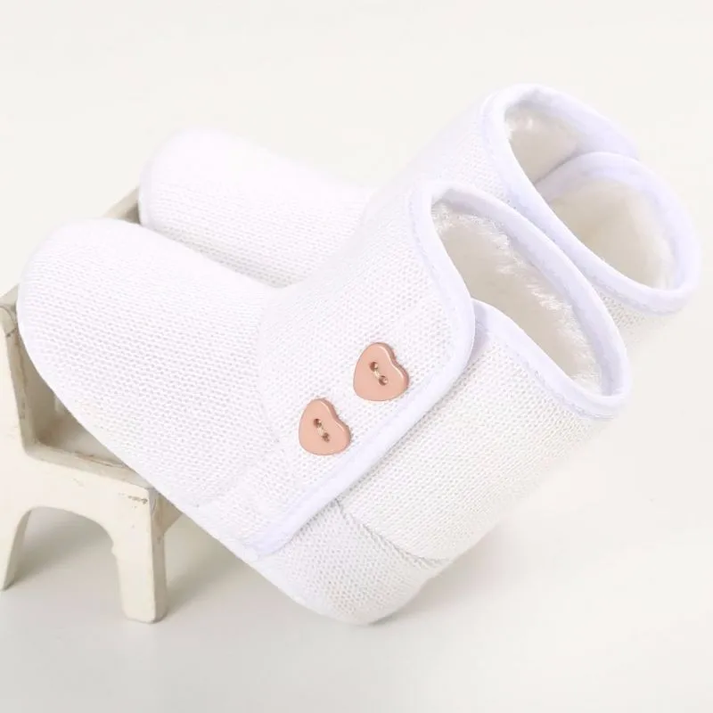 Детская обувь зимняя теплая новорожденная девочка Prewalker сохраняющая тепло обувь сапоги для маленькой принцессы Bebe колыбели Снежная вязанная попа
