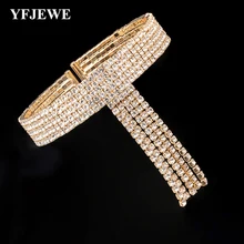 YFJEWE корейский модный женский круглый Кристальный браслет Рождественские подарки B261