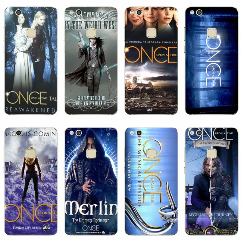 Чехол книжка Once Upon A Time мягкий силиконовый чехол из ТПУ для телефона Huawei P9 P10 P20 Lite