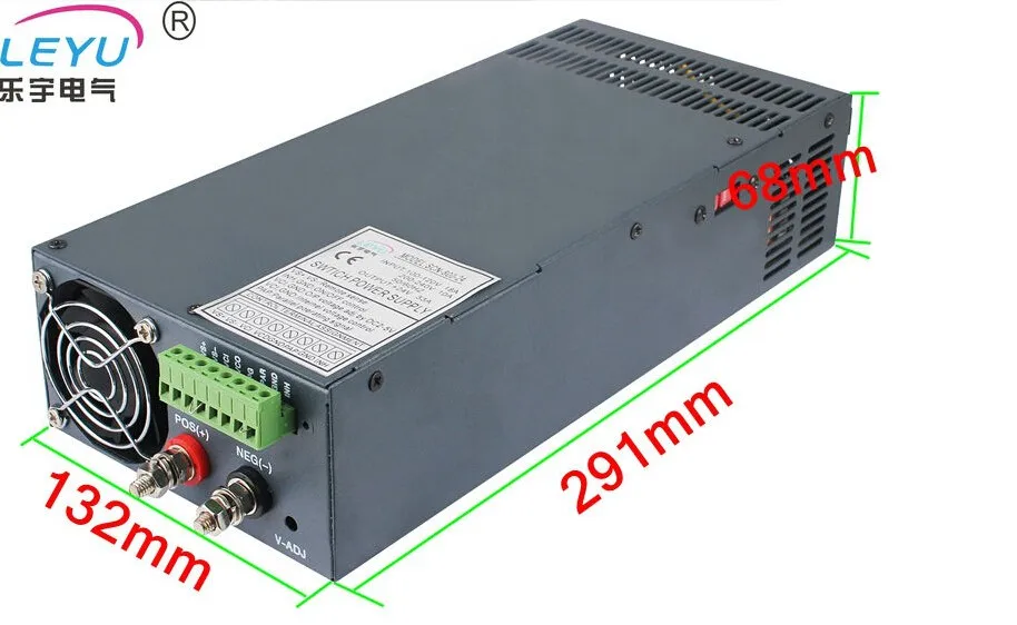 CE RoHS утвержденных scn-600-12 один выход высокой мощности источника питания с параллельным функции