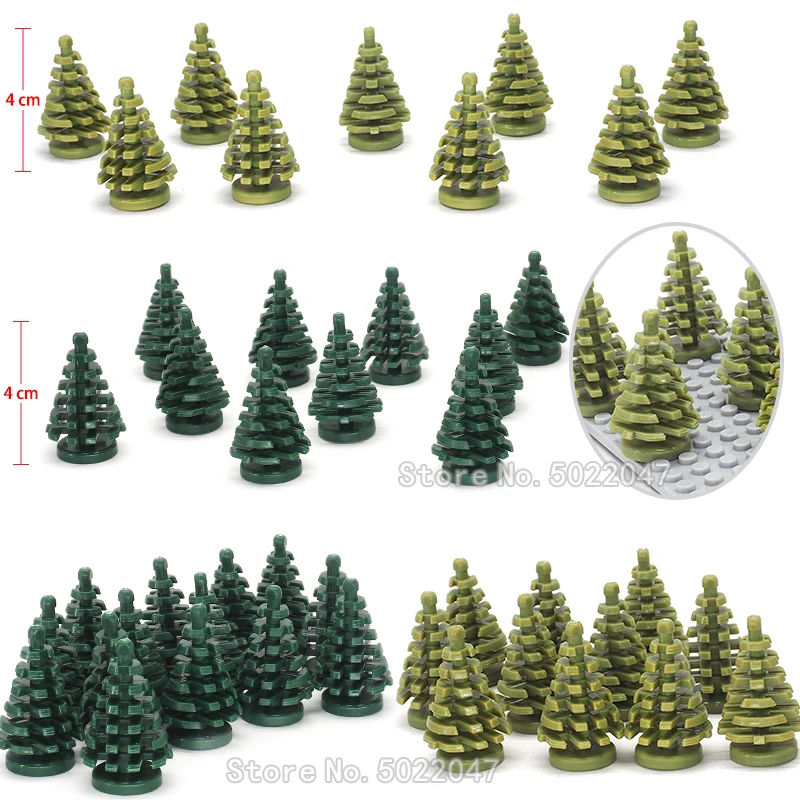 

Legoinglys City Small Christmas Tree Building Blocks Piece Diy Greening Block Park Garden Plant Figures Toys For Children Gift