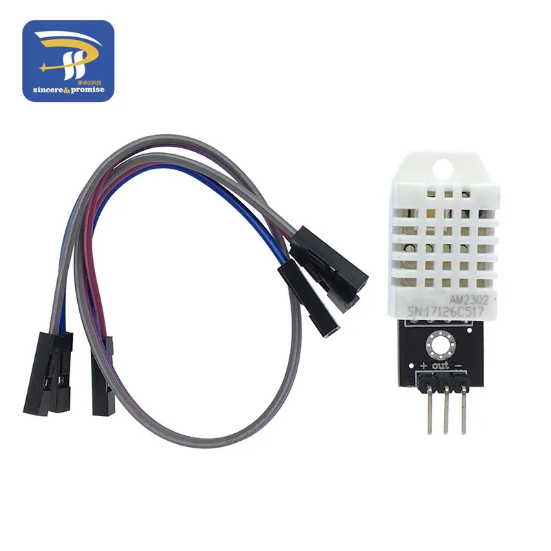 

DHT22 Digital Temperature and Humidity Sensor AM2302 Module PCB with Cable