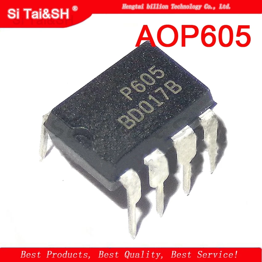 10 шт. P605 AOP605 DIP 8 ЖК чип управления питанием интегральная схема|integrated circuit|circuit integre |