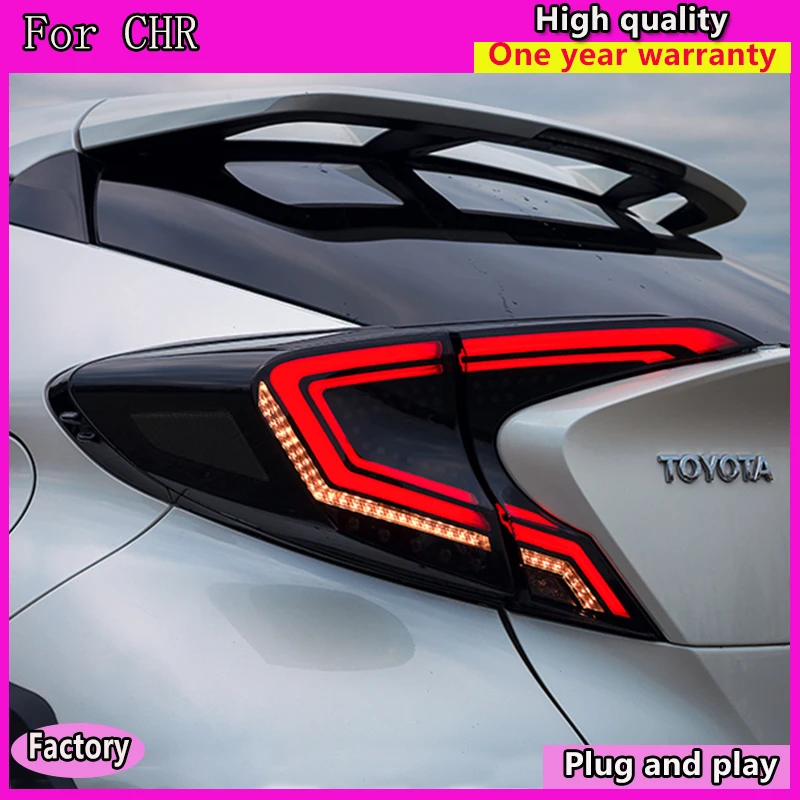 Стайлинга автомобилей задние фонари для Toyota CH-R C-HR ЧР 2017 2018 светодиодные фары