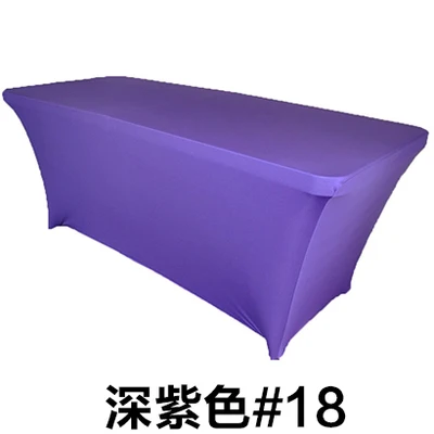 Горячая IBM стол длинный стол эластичные скатерти барный стол покрытие может быть напечатан логотип - Цвет: purple