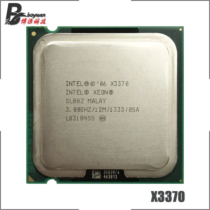 Intel Xeon X3370 3,0 ГГц четырехъядерный процессор 12M 95W 1333 LGA 775