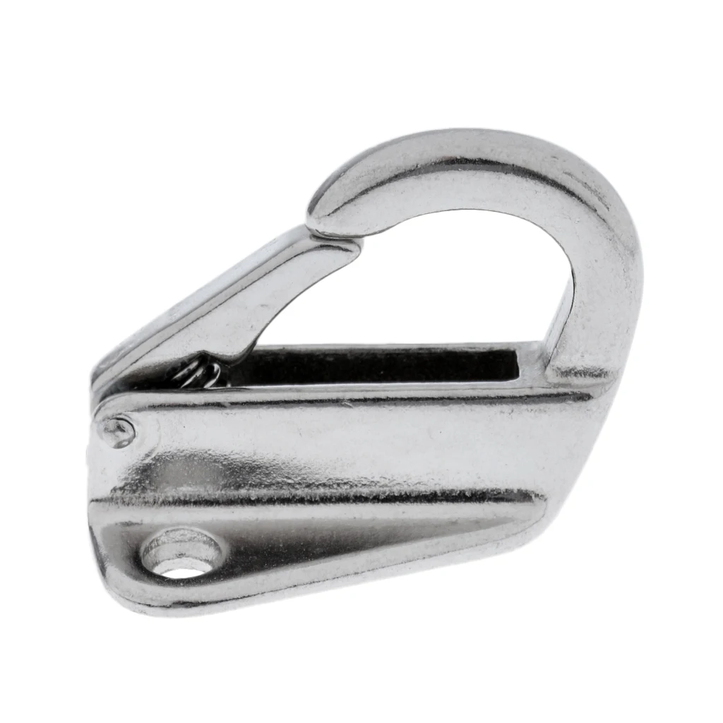 2 Pieces Stainless Steel 316 Fender Snap Hook Fending Hook Boat Ship Hardware 9mm