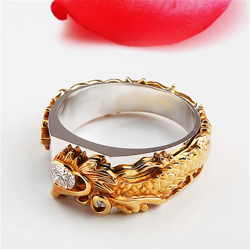 Кольцо OMHXZJ из серебра 925 пробы с фианитом 18 карат|Кольца| |