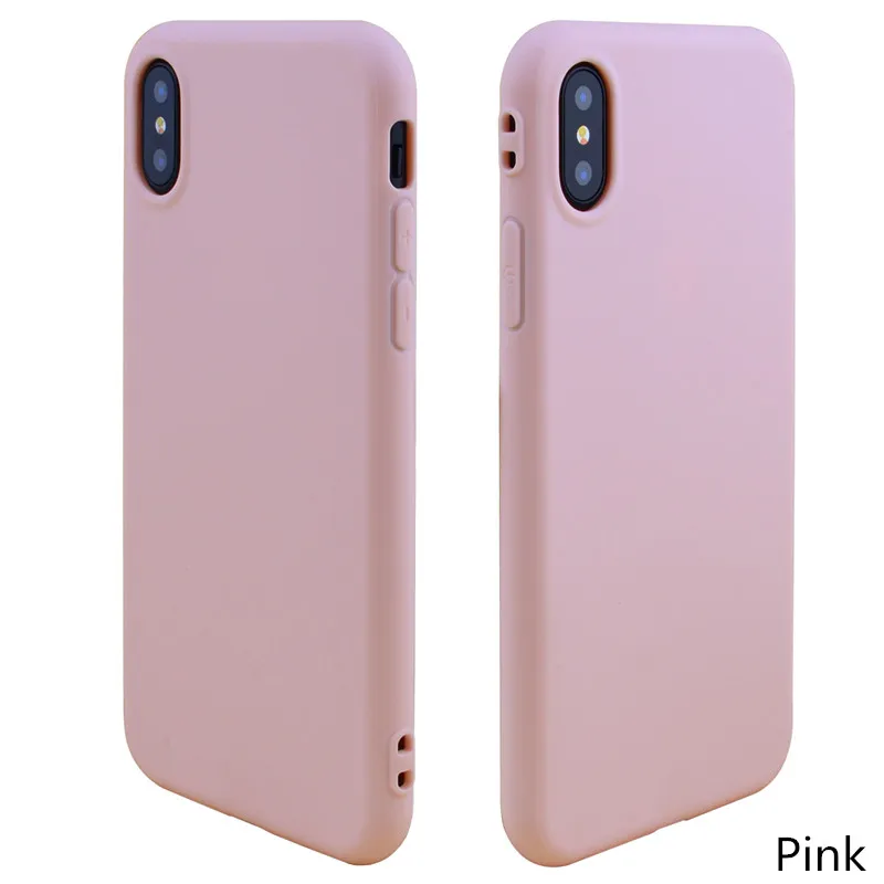 Для iphone X чехол для iphone 7 Чехол для iphone 6 funda силиконовый чехол для iphone 5 5S SE 8plus XR XS MAX чехол 6s 7 plus - Цвет: Pink