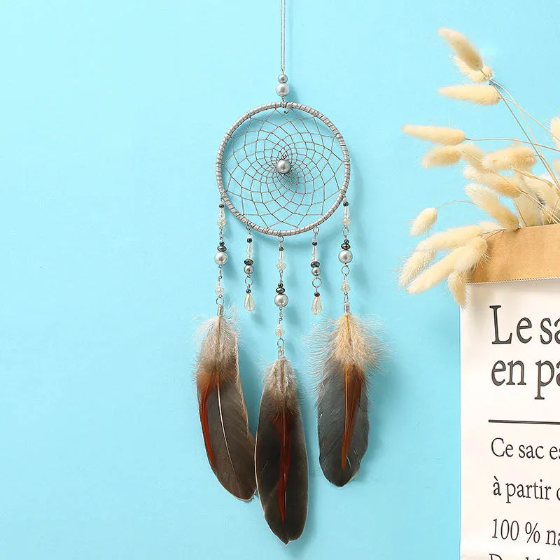 

MEMOSTO Dream catcher hang decoration wind bell handicraft silver creative birthday gift Nordic style air wind bell girls birthd