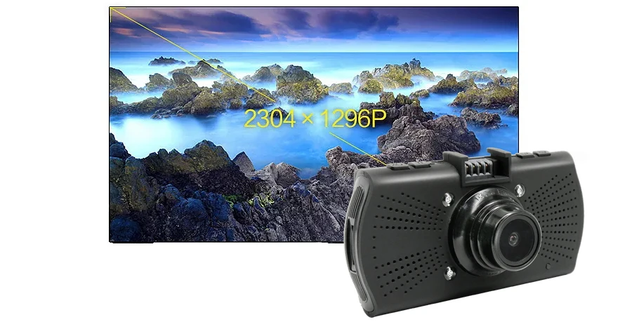 Kommander Ambarella A7LA70 ночного видения DVR для камеры GPS Автомобильный видеорегистратор LDWS Full HD 1296 P видеорегистратор регистраторы