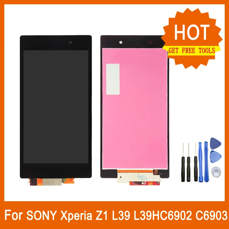 

For Sony Xperia Z1 L39 L39H C6902 C6903 LCD Scree Display Replacement Touch Screen Digitizer LCD Combo For Z1 L39 L39H C6902
