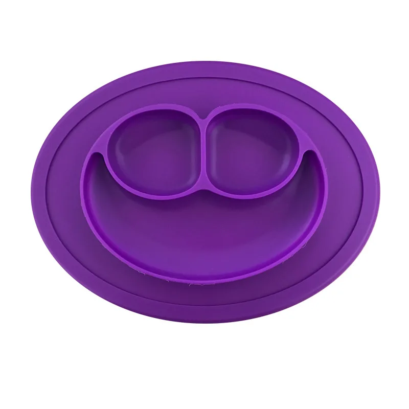 eTya Silicone Table Mat Baby Plate Mat Suction Tray Non-slip Mini Mat Children Kids Meal Fruits Tray Toddler Molds Kitchen Tools