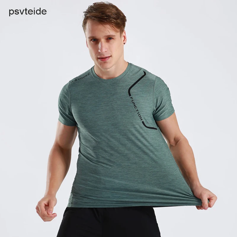 

Sports T-Shirts Fitness T Shirt Men Sport Shirt Short Sleeve T-Shirt Rashguard Male Sportswear Tops Camisetas Hombre Gym Uppers