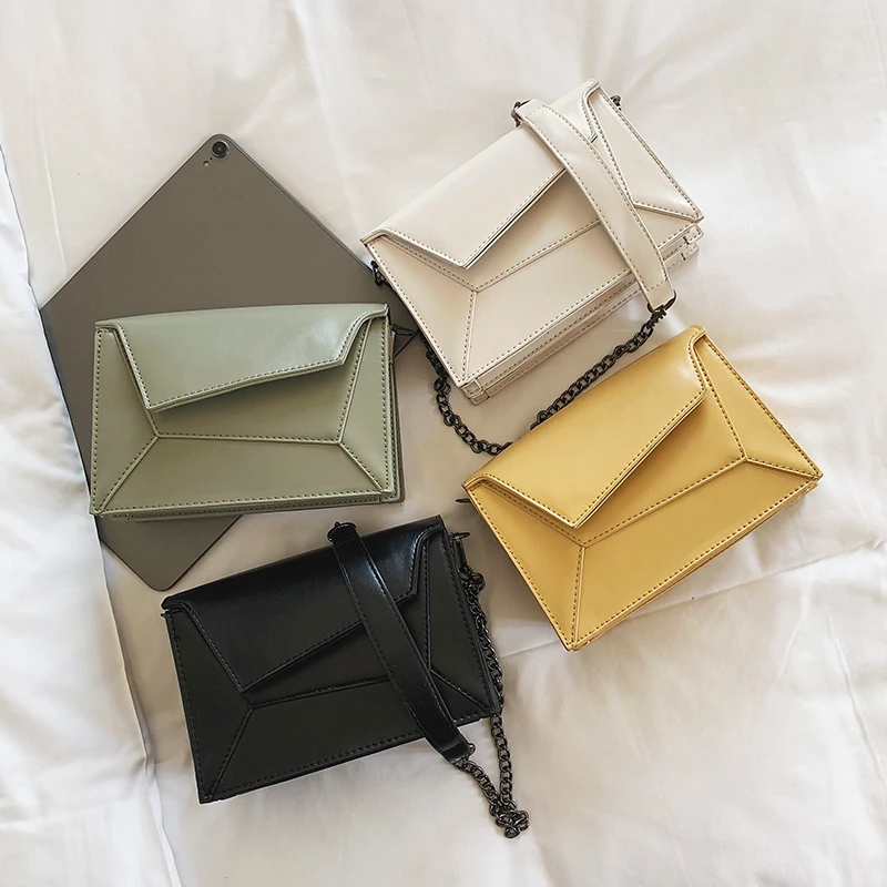 

Designer Bags Famous Brand Women Bags 2019 High Quality PU leather Purse And Handbags Chains Patchwork Crossbody Bags For Women
