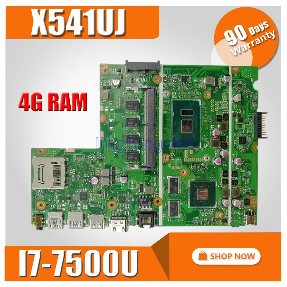 X541UJ MB._4G/I7 7500U/AS GT920M/2GB Motherboard for asus Laptop X541U