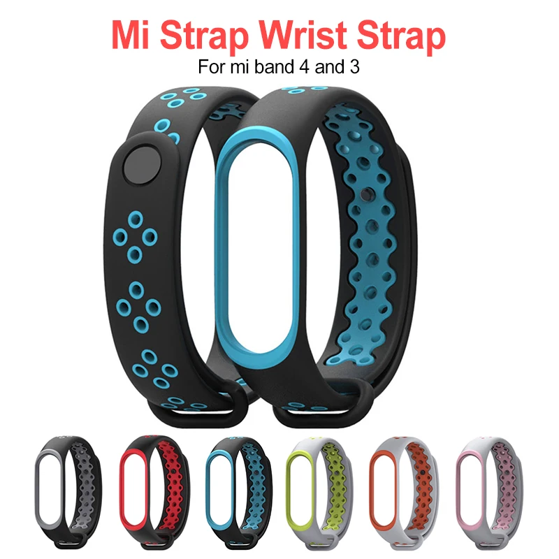 

for Xiaomi Mi Band 3 4 Strap Bracelet Colorful Silicone Replacement Wrist Strap for Mi band 3 4 Strap Accessories