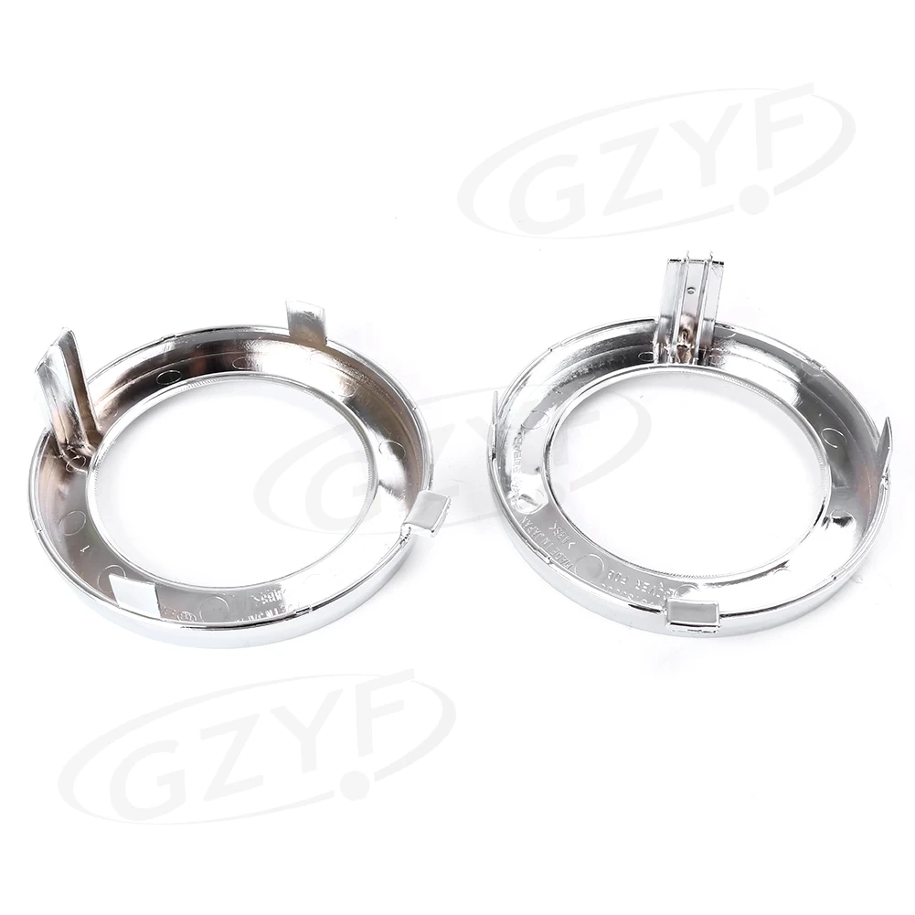 2PCS Driving Fog Light Lamp Cover Trim Ring For 2009-2013 Subaru Forester Chrome 57731SC000
