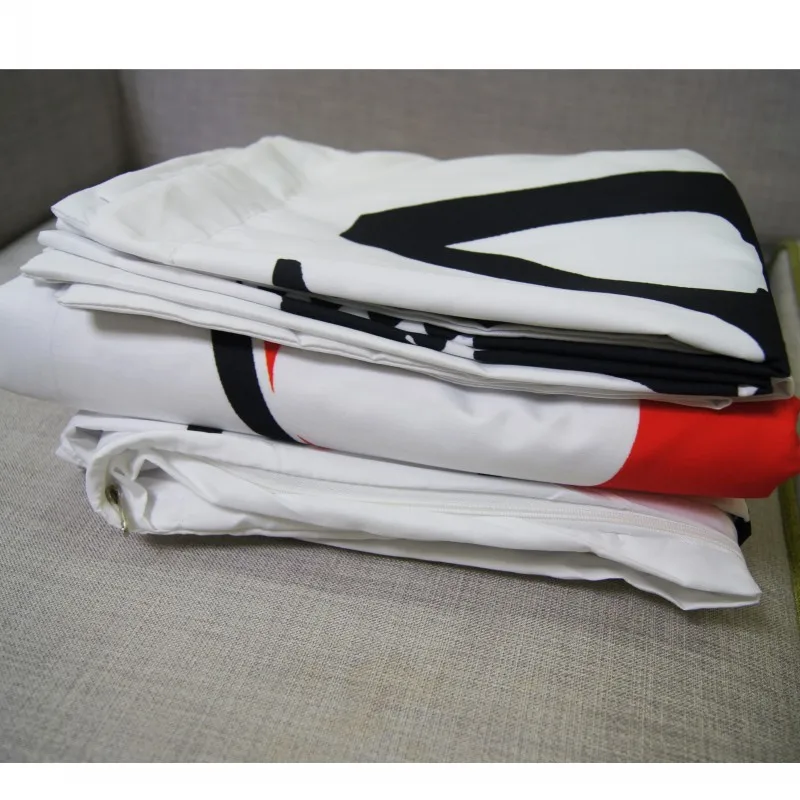 3 шт. черно-белый комплект постельного белья Микки Маус, Детский милый пододеяльник, набор свадебных одеял для взрослых, двойные постельные принадлежности, Подарочные простыни
