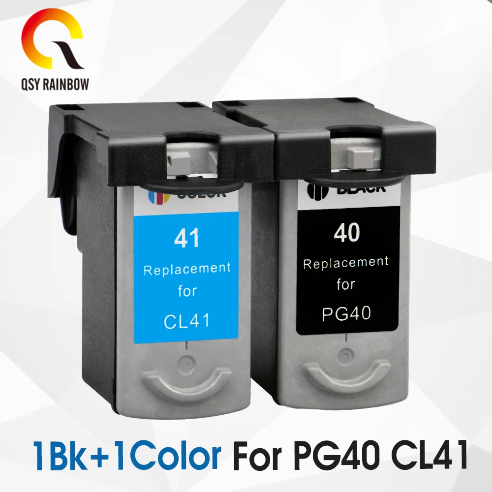 PG40 CL41 картридж для Canon PG 40 CL 41 чернильный картридж для Canon PIXMA iP1800 iP1200 iP1900 iP1600 MX300 MP160 MP140 принтер 2 шт - Цвет: 1BK 1 COLOR