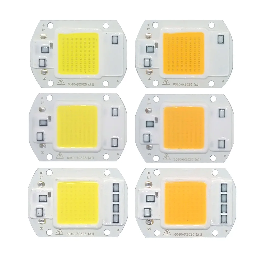 

5pcs/lot LED Floodlight Chip 20W 30W 50W 220V Input Smart IC COB light Beads for DIY Outdoor streetlight mining lamp