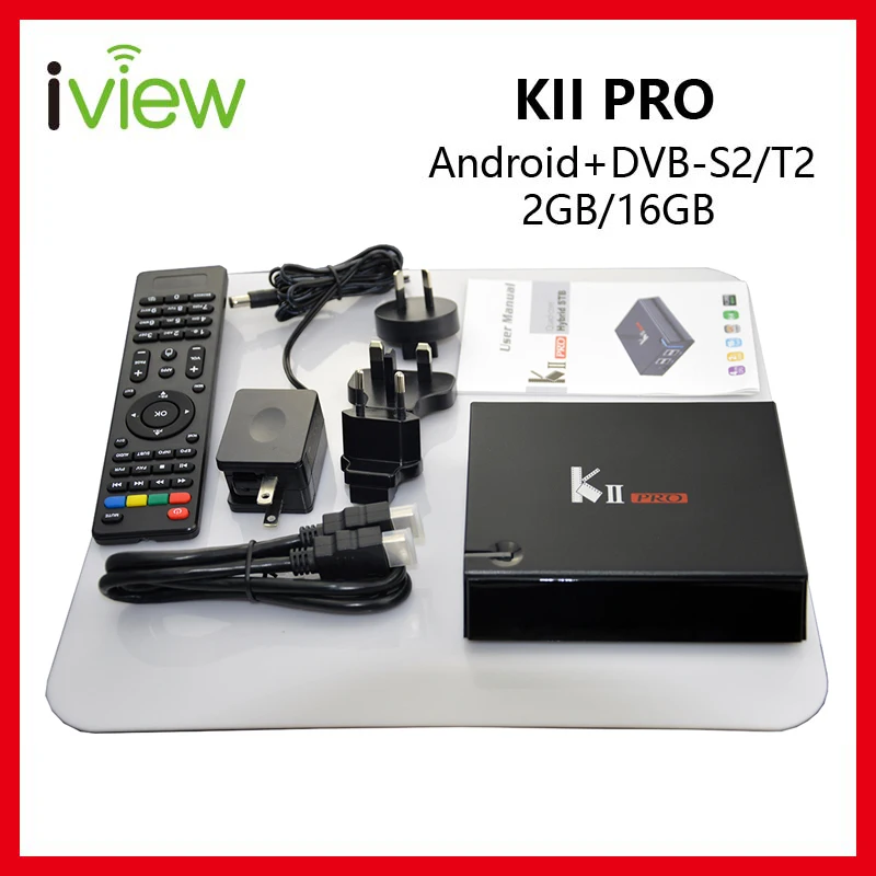 Комбинированный ресивер K2 Pro Android + S2 T2 четырехъядерный Amlogic S905D 2 Гб 6 ГБ Wi Fi 4G/5G BT4.1 LAN