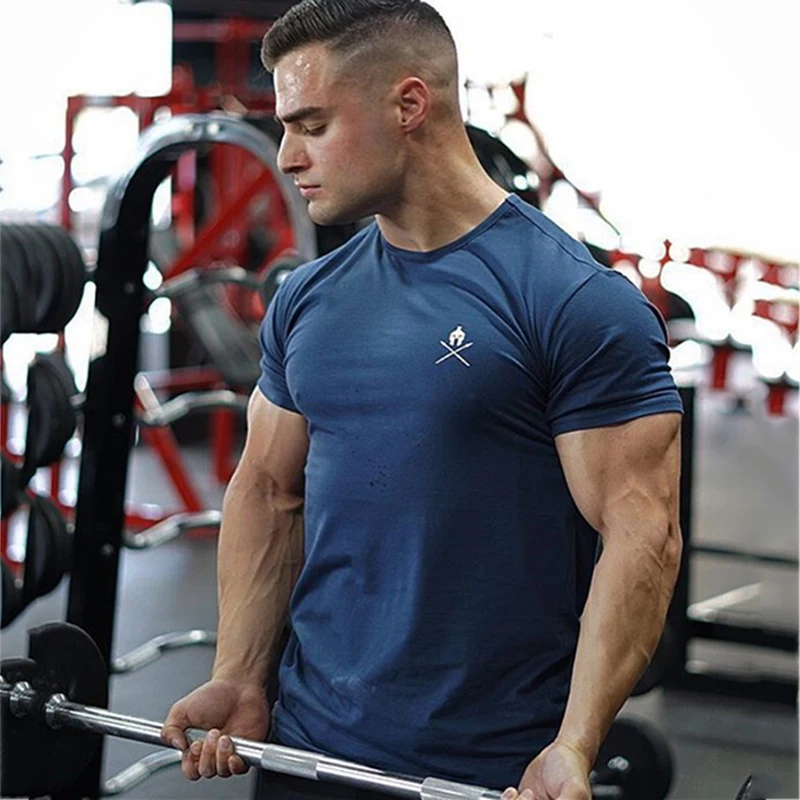 gyms t shirt Fitness men Casual Tee (8)