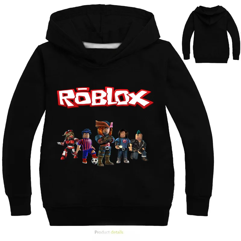 Brand Boys Cartoon Roblox T shirt clothing coat Outwear Children's clothing Girls hoodies T-shirt Kids Boy Casual Sport clothes