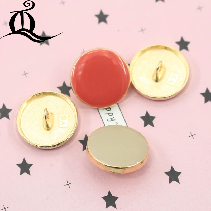 

10pcs gold mix oil metal Buttons clasp factory direct wholesale models hot models metal buttons mix 20mm sewing supplies p42