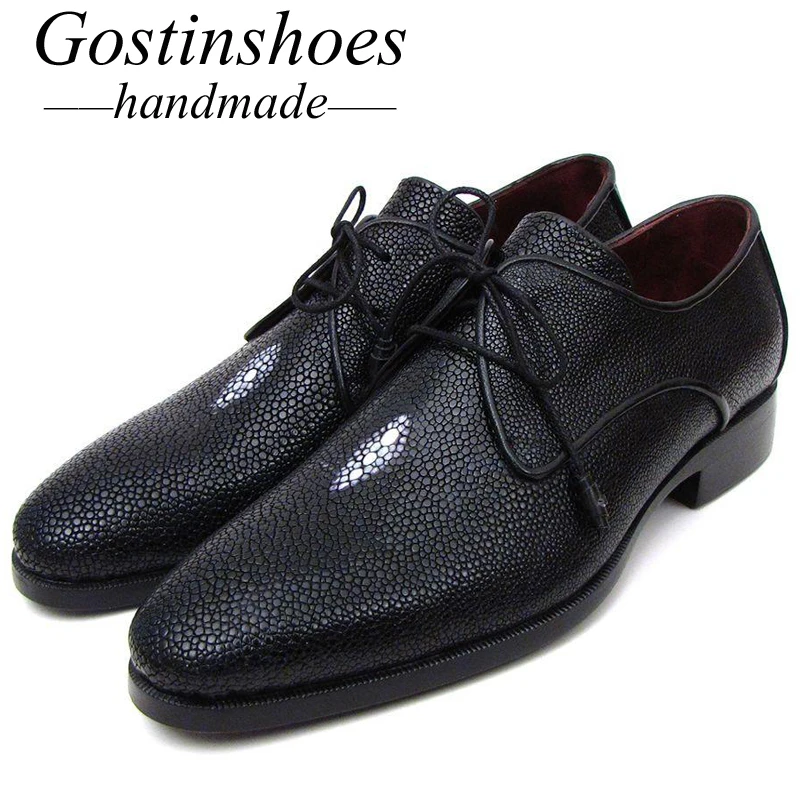 GOSTINSHOES/Роскошные Мужские модельные туфли ручной работы Goodyear официальная обувь