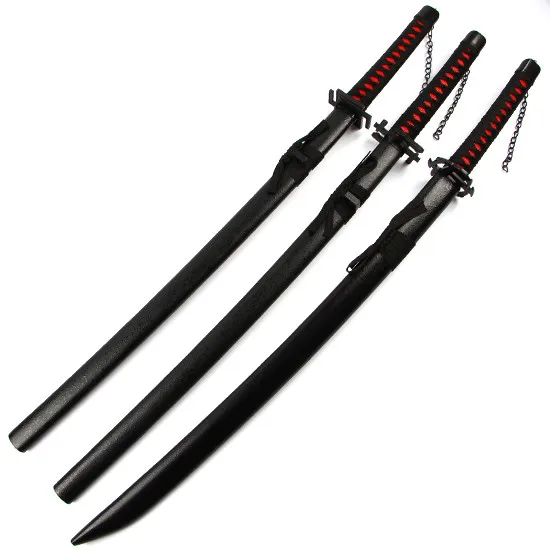 

Bleach Kurosaki Ichigo Katana Anime Cosplay Wooden Sword Knife Blade Weapon Cosplay Props for Halloween Carnival Party Events