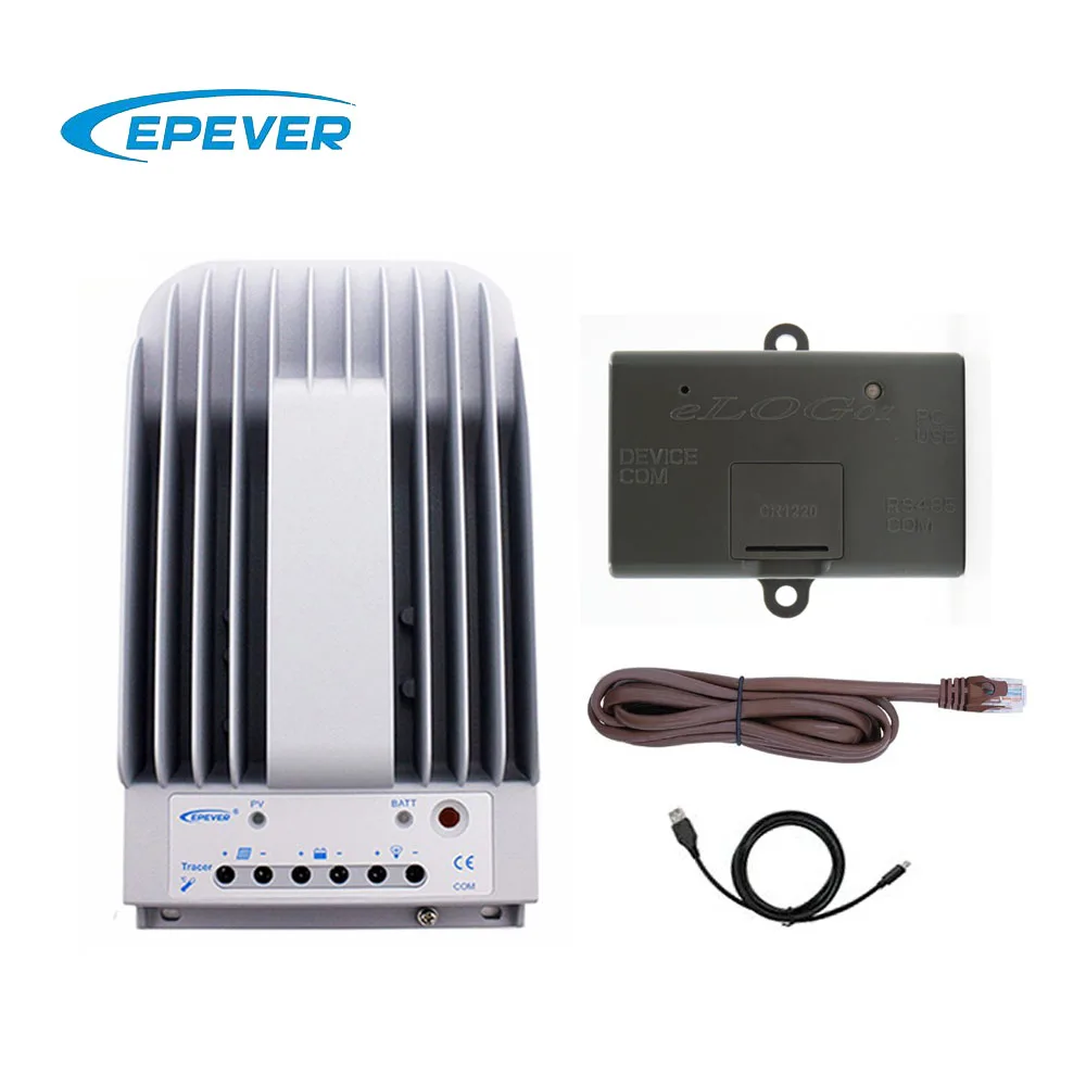 Tracer 10A 20A 30A 40A 1215BN 2215BN 3215BN 4215BN MPPT Контроллер заряда eLOG01 PC программное обеспечение