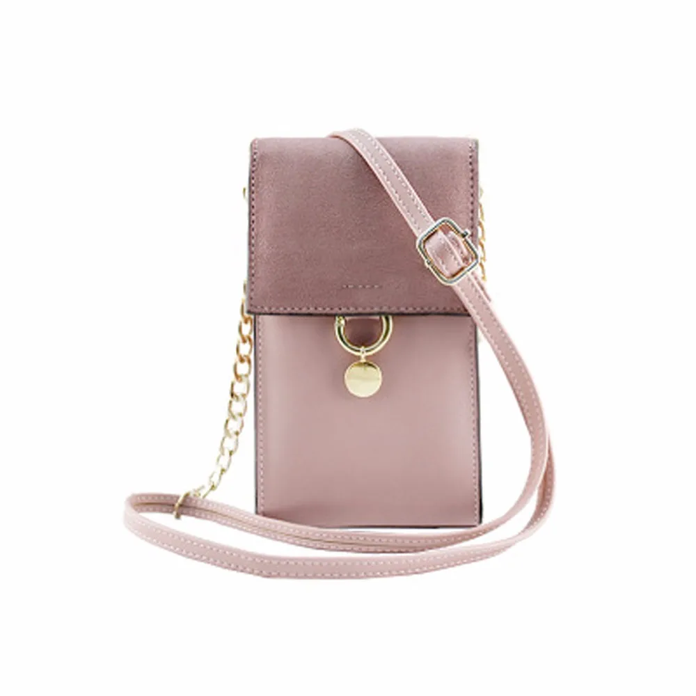 2019 جديد البسيطة حقيبة ساعي محفظة حافظة نقود حقيبة سلسلة هاتف crossbody حقيبة 873