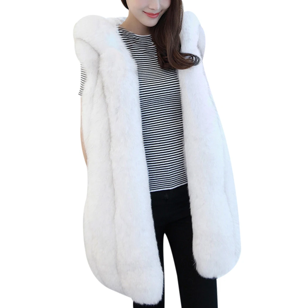Women Faux Fur vest New Fashion Fur Vest Women In The Long Section 2017 High Quality Autumn And Winter New Products Soft Women Faux Fur vest New Fashion Fur Vest Women In The Long Section 2017 High Quality Autumn And Winter New Products Soft