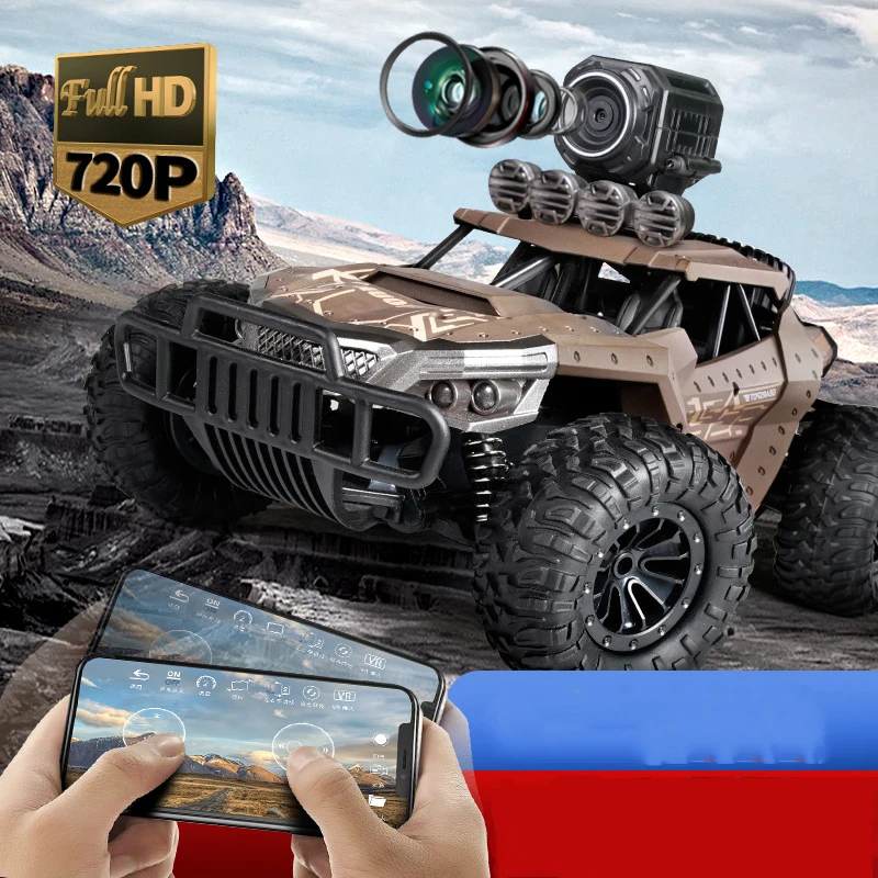 

720p RC Car High Speed 1:18 Truck Racing 2.4G Remote Control Cars Electric RC Cars Drift Off Road Car with camera gift