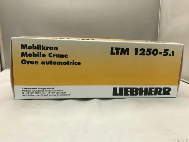 Редкий сплав модель 1: 87 либхер LTM1250-5.1 внедорожный кран Инженерная техника литья под давлением игрушечная модель для подарка, коллекции, украшения