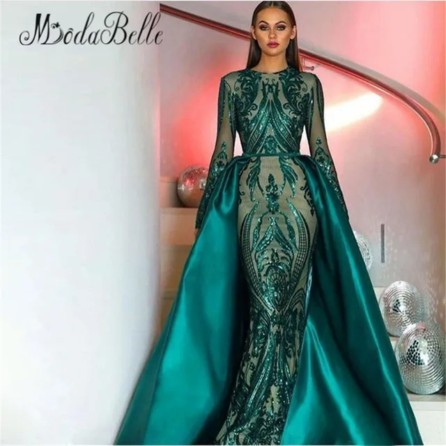 modabelle green sequin long