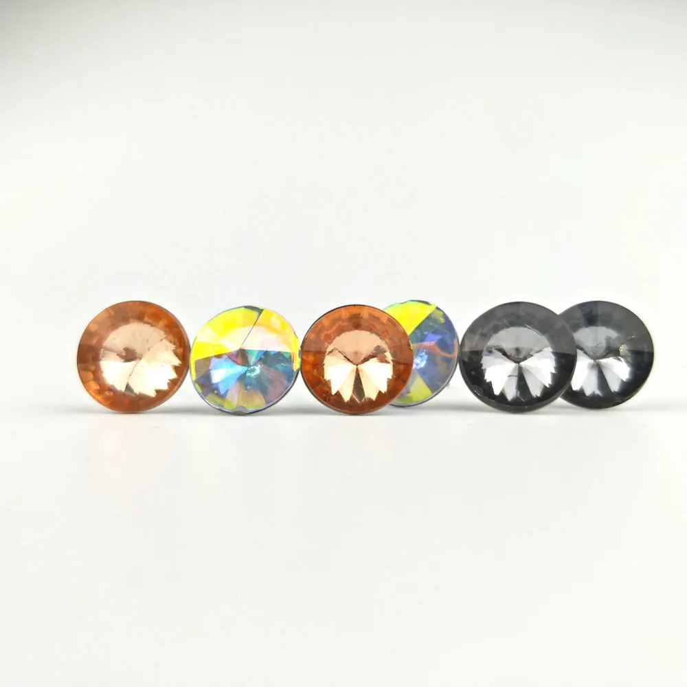 3Pairs/Set Colorful Design Brass September Droplets Geometric New Earrings Women Sterling Silvery Jewelry JE0074 | Украшения и